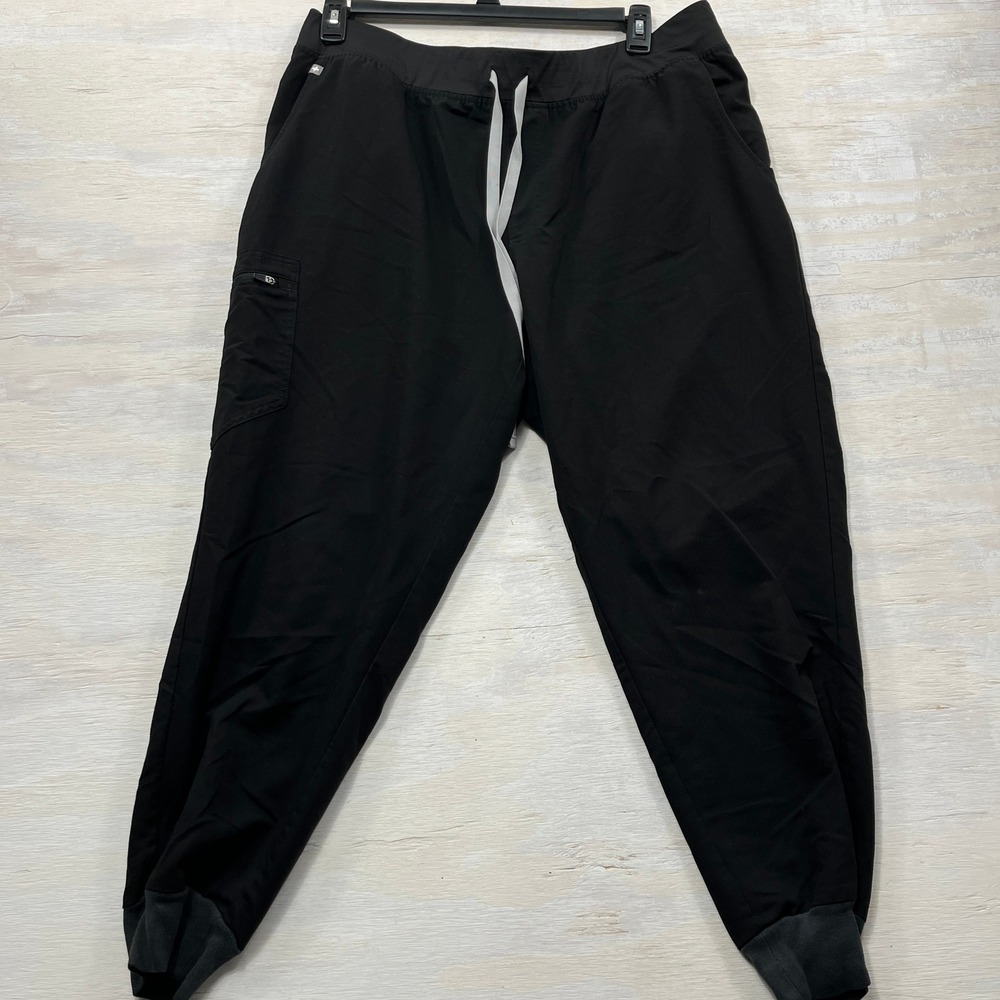 FIGS Scrub Pants Zamora Jogger 3XL Cargo Pockets Drawstring Black Women